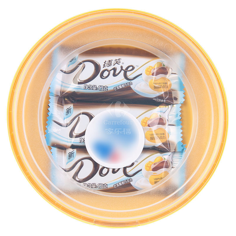 德芙酸奶芒果那你巧克力碗装221克