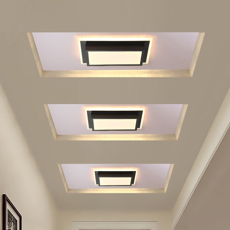 过道灯走廊灯长方形简约知渡现代射灯led天花灯筒灯入户玄关灯阳台灯