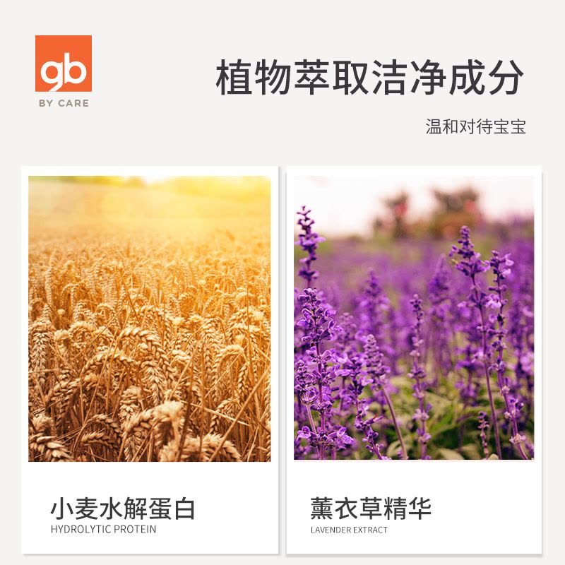 婴儿净柔洗衣液4L(装) 薰衣草香型|gb婴儿净柔宝宝新生儿去渍手洗机洗洗衣液bb儿童洗衣液4l图片