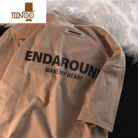 YANXU短袖情侣装T恤男女同款bf风中性宽松韩版中袖ins