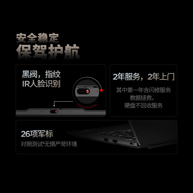 ThinkPad T14p AI PC 酷睿Ultra7 155H 14.5英寸高性能工程师本笔记本电脑 64G 2TB 3K RTX4050 商务办公本