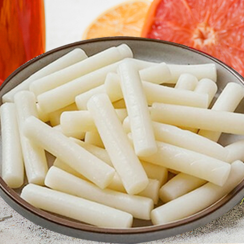 好拾味 韩式年糕250g 炒年糕 火锅年糕食材 白年糕条 水磨糯米 方便菜高清大图