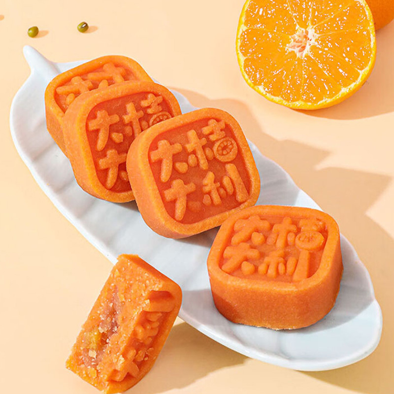 雅觅豆糕传统手工添加安佳黄油解馋糕点大桔大利绿豆糕280g高清大图