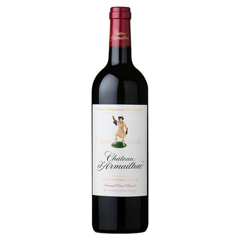 达玛雅克庄园Chateau d’Armailhac赤霞珠干红酒葡萄酒 750ml 法国进口红酒 洋酒 葡萄酒