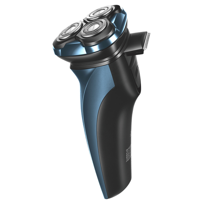 【优选】飞科剃须刀男士电动刮胡刀全身水洗智能充电式须刨官方正品 深蓝色_796