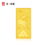 金一国囍 AU9999牛年工艺金条2克中国金砖金块2g黄金金条足金999.9 支持回购 投资收藏系列