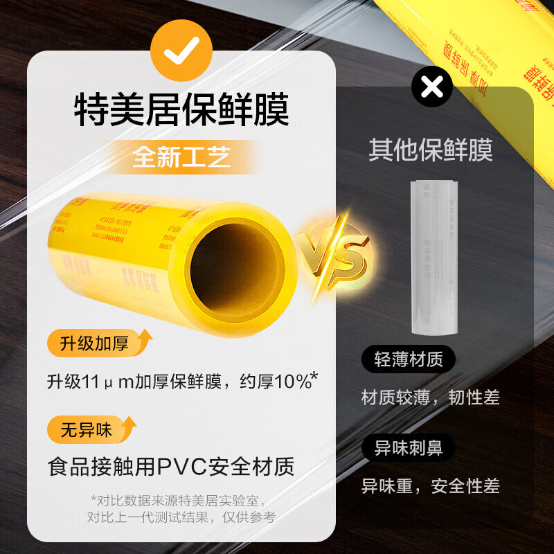 特美居 一次性PVC保鲜膜50cm*300型透明TMJ-2859 BDZSSC高清大图