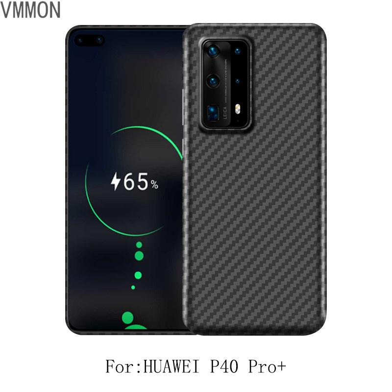 vmonn适用华为p40pro十手机壳碳纤维凯夫拉超薄p40手机套简约男士商务