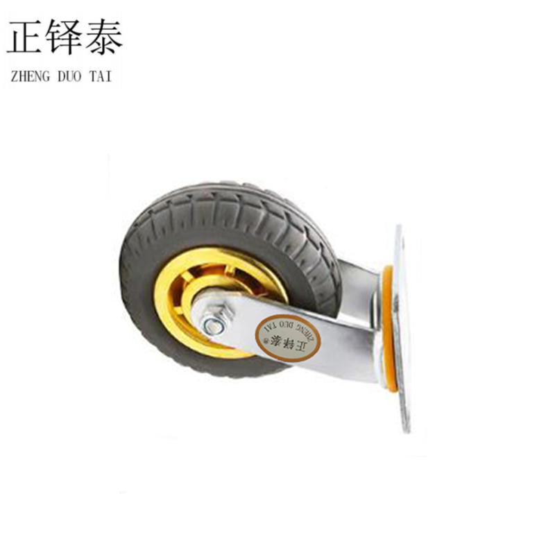 正铎泰 橡胶静音万向轮4寸100mm/ 个高清大图