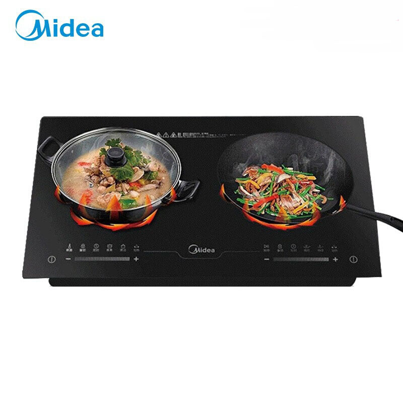 美的mideac22st3304双灶电磁炉家用大功率大火力电磁炉炒菜双头灶家用
