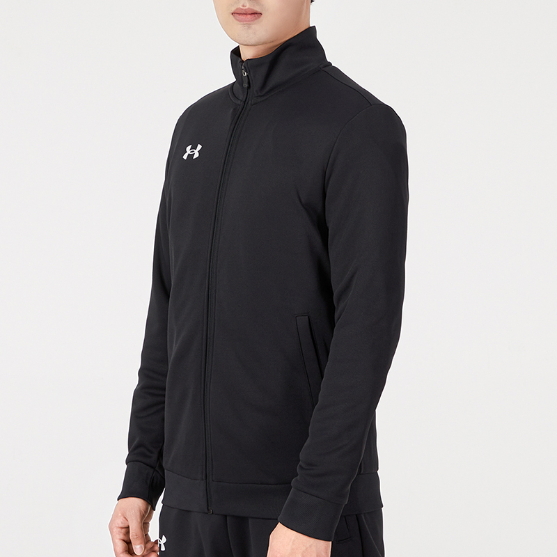UA安德玛男装新款外套运动服立领防风休闲针织夹克21500437-001 ZP高清大图