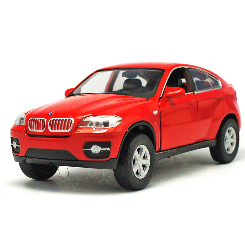 汽车模型仿真金属奥迪Q7 合金车模型玩具 带声光回力 车模X6迷你A7猛禽皮卡 X6黑色款