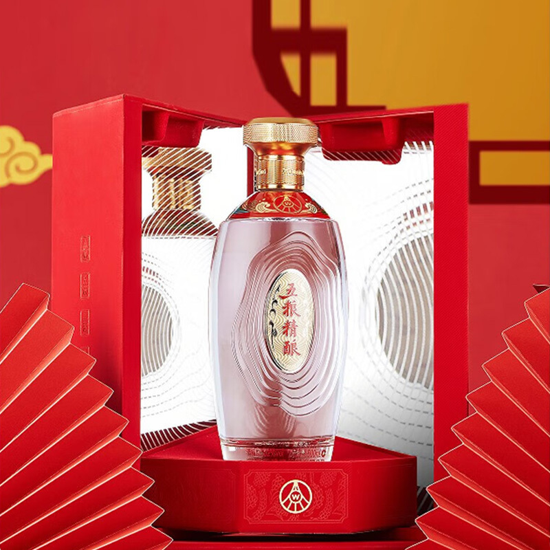 五粮液五粮精酿龙兴凤举浓香型白酒送礼珍藏52度高度白酒500ml*6瓶装