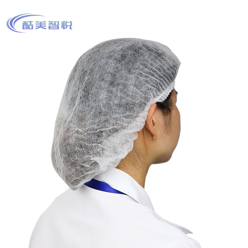 酷美智悦 一次性防尘帽头套白色21寸单筋每包100个 KM-FZ201 包高清大图