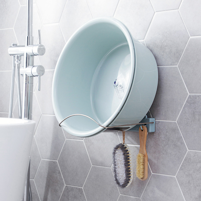 折叠壁挂脸盆架卫生间脸盆挂架浴室免打孔置物架厨房闪电客收纳架