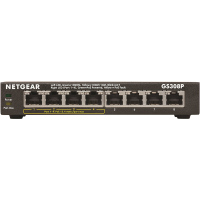 美国网件(NETGEAR)GS308P 8口千兆非网管POE交换机 4个POE供电口商用家用宿舍以太网交换机