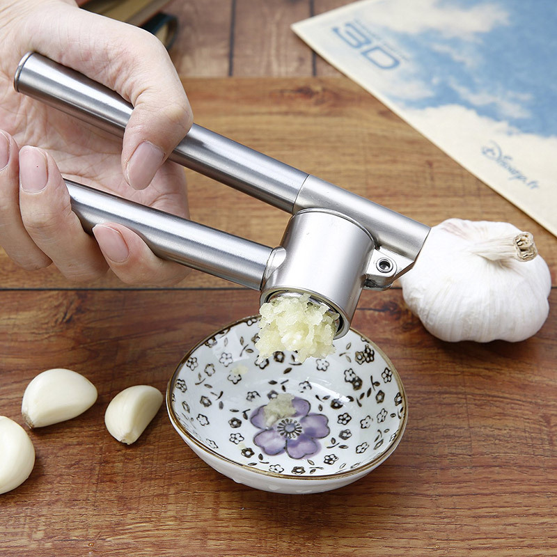 厨格格 不锈钢压蒜器捣蒜器 手动蒜泥器夹蒜器
