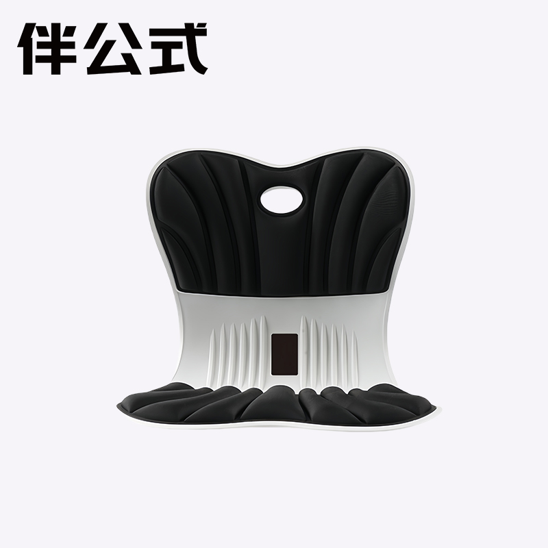伴公式B1267人体工学一体式坐靠垫120斤以下 黑色高清大图