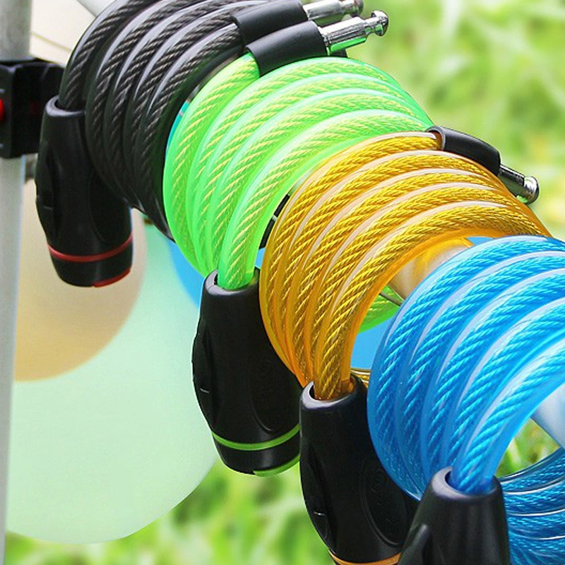 玥玛自行车锁密码钢丝锁山地车锁单车配件防盗锁骑行装备钢缆锁