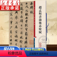 [正版]赵孟頫书前后赤壁赋 高清彩色放大本中国著名碑帖繁体旁注赵体赵孟俯行书毛笔字帖临摹孙宝文学海轩上海辞书出版社