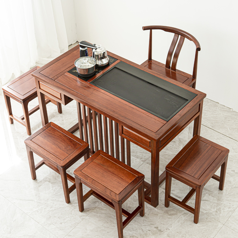 茶桌茶具套装桌子闪电客一体实木茶盘功夫小茶台椅茶道家用客厅小型