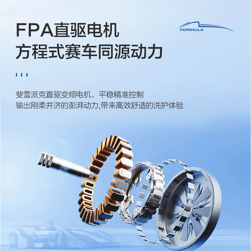 海尔(Haier)云溪系列 10公斤 直驱 滚筒洗衣机 智能投放 精华洗2.0 大筒径 超薄 BD14356L 消费补贴高清大图