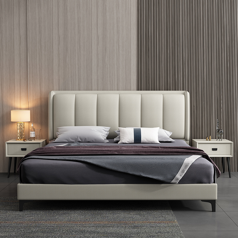 百冠环球床主卧双人床美式轻奢软包婚床简约现代榻榻米布艺床