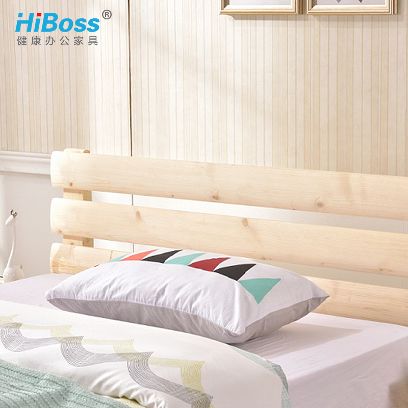 HiBoss办公床实木床 木床1.2米