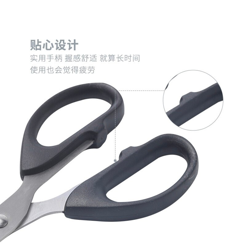 晨光(M&G) 剪刀普惠型经典 ASSN224811 160mm 黑色 5把装高清大图