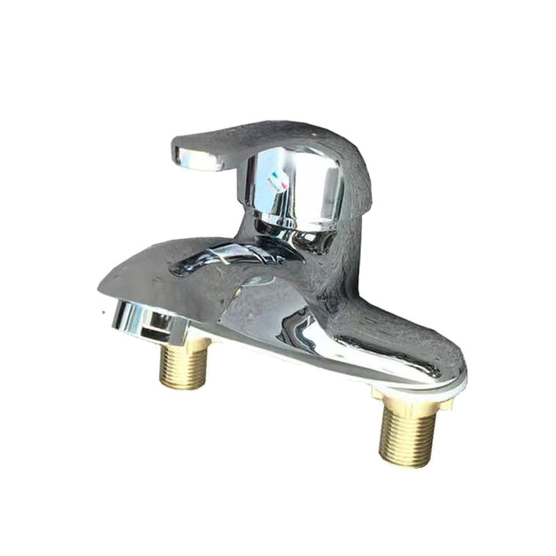 双眼冷热水嘴面盆龙头冷热水龙头双孔洗脸盆龙头洗手盆台盆龙头1个