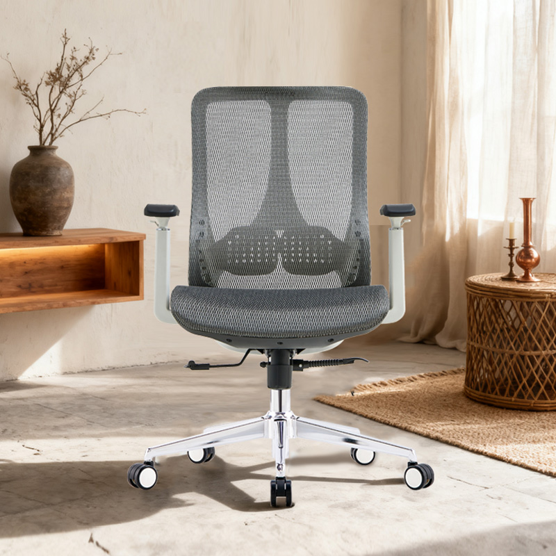 臻远 ZY-8952 办公椅人体工学椅转椅 3D扶手 白框 单位:把高清大图