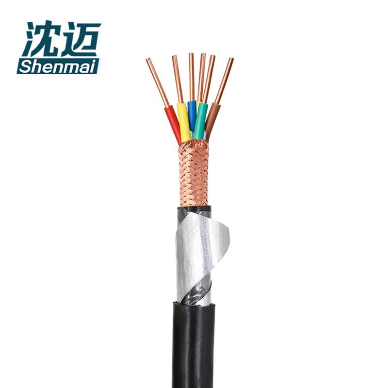沈迈 铜芯铠装电缆 ZR-KVVP22-450/750V-6*2.5平方 1米图片