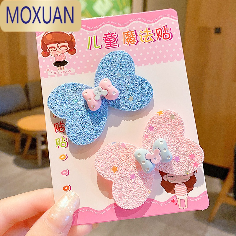 MOXUAN儿童魔术贴刘海魔法贴后脑勺小宝宝发卡碎发整理器女童头饰发饰
