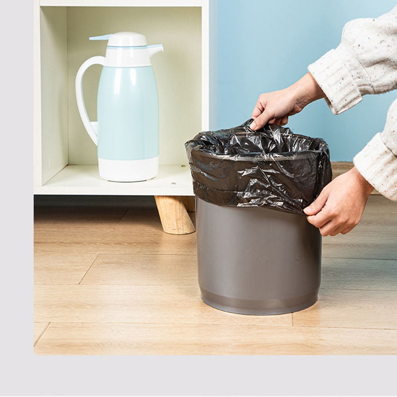 得力(deli) 9586平底垃圾袋(黑)(30个/卷)450*500*0.007mm平底高清大图