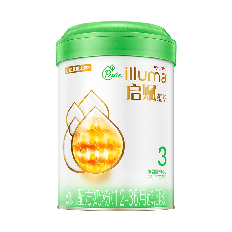 惠氏启赋蕴萃有机奶粉3段奶粉爱尔兰进口 12-36月幼儿配方奶粉3段900g *1罐