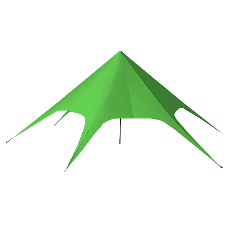 劲脉 天幕单峰帐篷 果绿色-单峰10*10*4M 顶高清大图