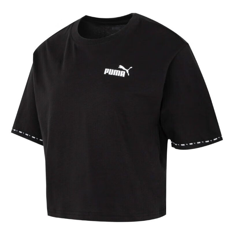 彪马(PUMA)短袖女 2023夏季新款运动服潮流时尚健身训练短袖舒适透气宽松T恤 676678-01