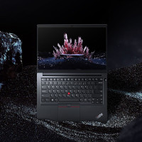 联想ThinkPad E14 14英寸商务办公轻薄笔记本电脑十代酷睿新i3 4G 1T机械硬盘 高分屏幕 黑色 标配
