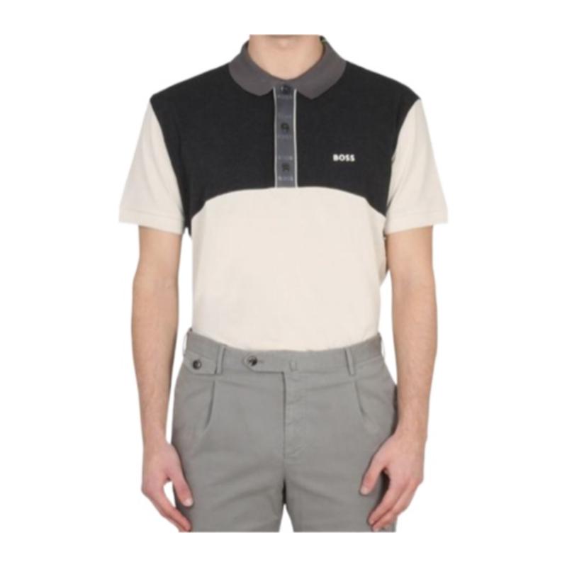Hugo boss短袖棉质Polo衫男装纽扣门襟透气舒适高清大图