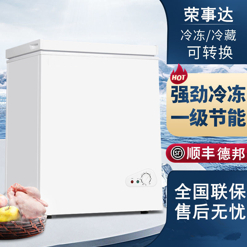 Royaistar荣事达1348小冷柜一级能效家用小型冰柜冷冻冷藏保鲜柜速冻冷柜_228一级能效可放200斤肉