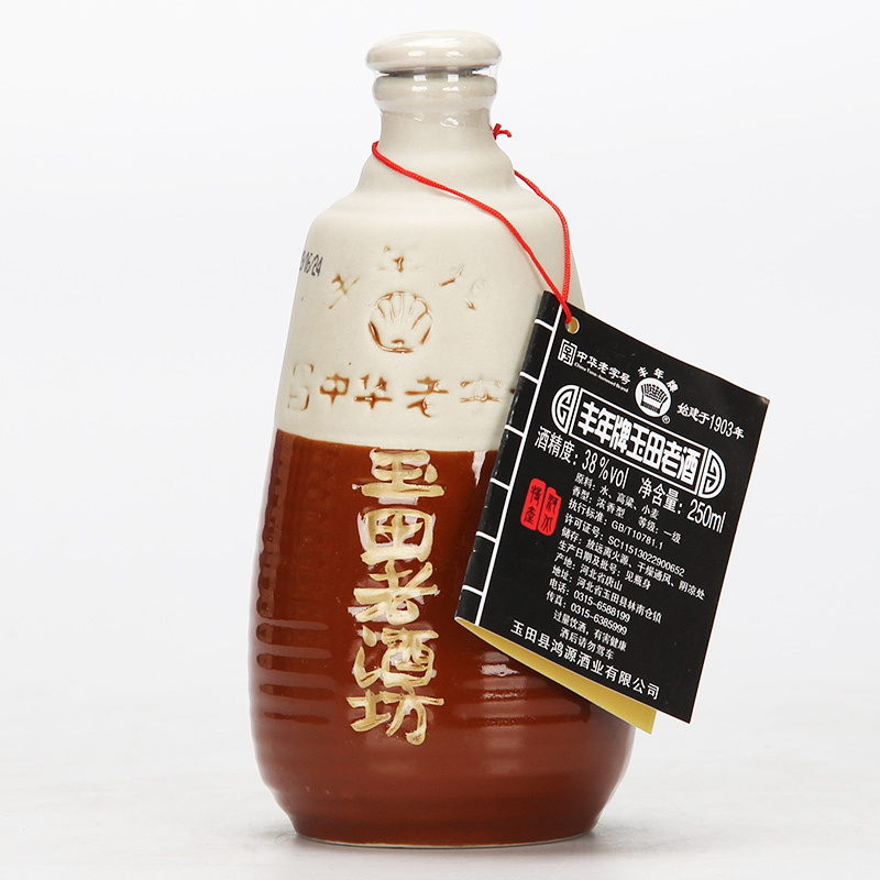 [中华特色]河北供销馆 丰年 玉田老酒 38度老酒坊 250ml*12瓶整箱装 非物质文化遗产浓香型白酒 河北唐山特产