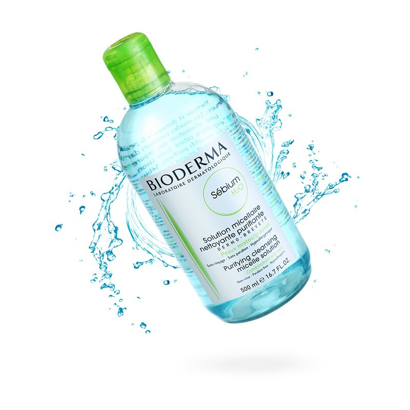 法国贝德玛BIODERMA 净妍温和保湿卸妆水 蓝水500mlx2瓶 卸妆液 适用于油性混合肌肤 正品