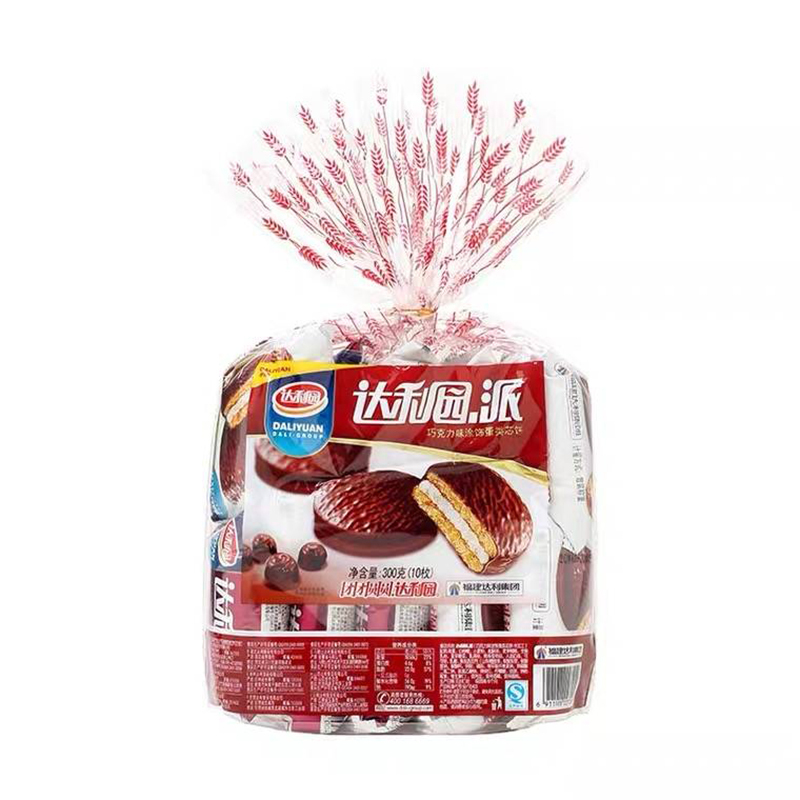 达利园巧克力味涂饰蛋类芯饼300g