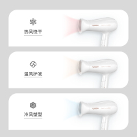 飞科 (FLYCO)博锐 电吹风 FH6232 家用吹风机冷热风大功率吹风筒大风便携可折叠2000W学生宿舍用六档可调节
