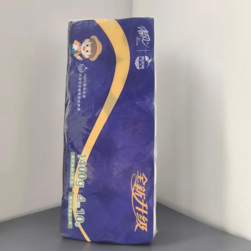 清风(小微生活)有芯卷纸 A20AZL3 有芯卷纸 4层 140g*10卷/提 6提/箱单位:提高清大图