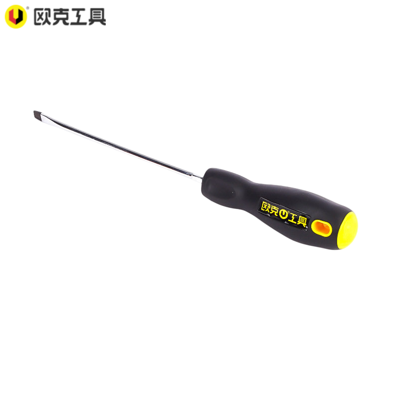 欧克 螺丝刀工业级耐油柄旋具带磁起子 一字6×150mmOK-8735/把高清大图