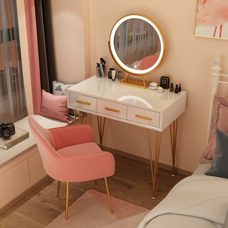 寻木匠梳妆台网红ins风小户型翻盖书桌女生卧室北欧简约创意少女化妆