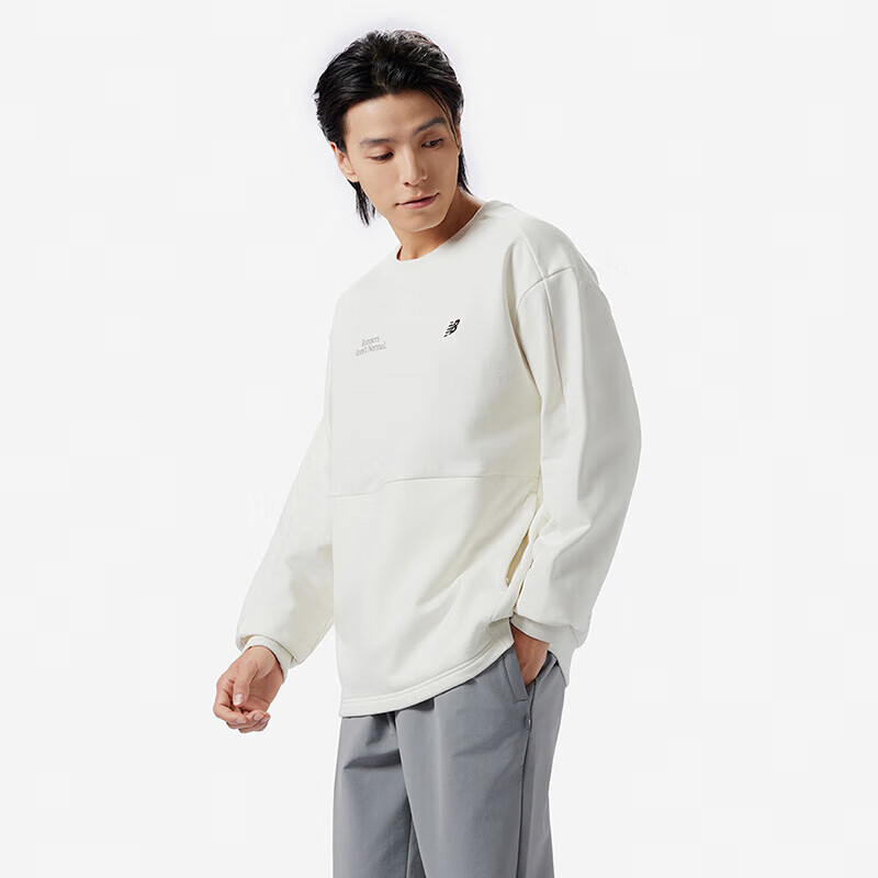新百伦newbalancet恤男款24年户外运动休闲圆领长袖休闲百搭圆领卫衣