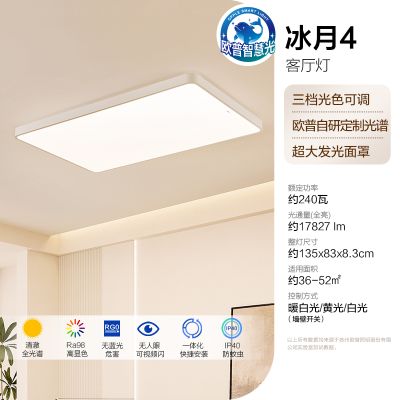 欧普照明超大1.35米客厅灯吸顶灯超大瓦数高亮吸顶灯灯具家用自建房用 1.35米巨大发光客厅灯（适用36-52㎡）