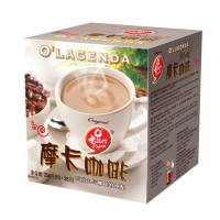 马来西亚进口O'lagenda老誌行老志行摩卡三合一速溶白咖啡粉250g盒装